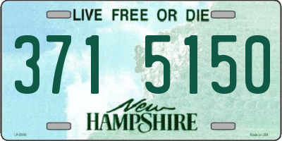 NH license plate 3715150