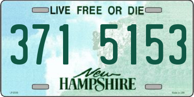 NH license plate 3715153