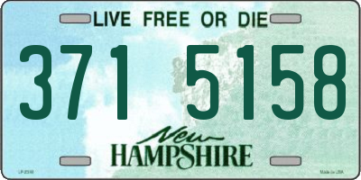 NH license plate 3715158