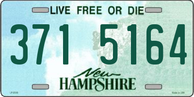 NH license plate 3715164