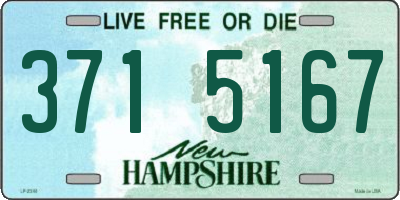 NH license plate 3715167