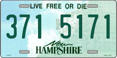 NH license plate 3715171