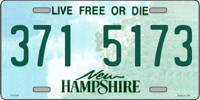 NH license plate 3715173