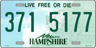 NH license plate 3715177