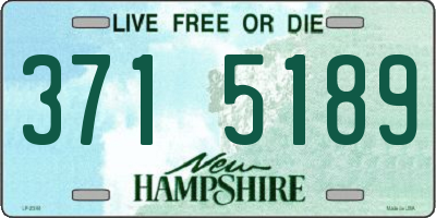 NH license plate 3715189