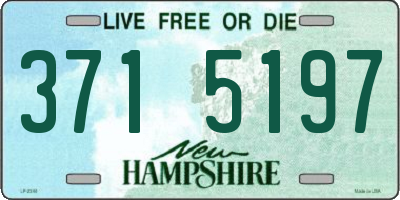NH license plate 3715197