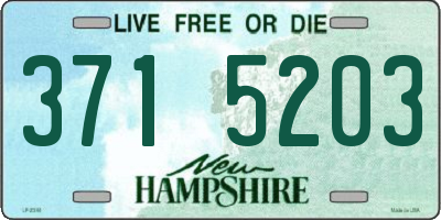 NH license plate 3715203