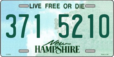 NH license plate 3715210