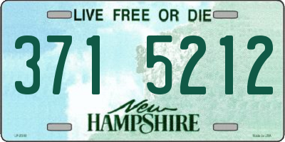 NH license plate 3715212