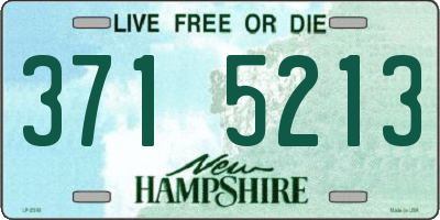 NH license plate 3715213