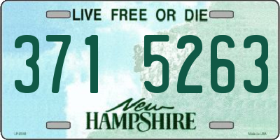 NH license plate 3715263