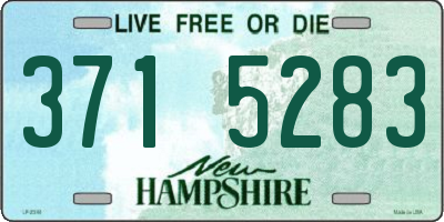 NH license plate 3715283