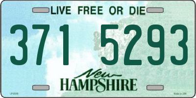 NH license plate 3715293