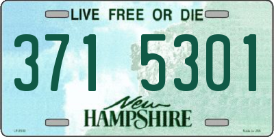 NH license plate 3715301