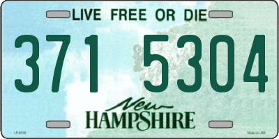 NH license plate 3715304