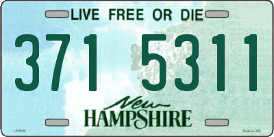 NH license plate 3715311