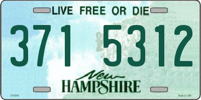 NH license plate 3715312