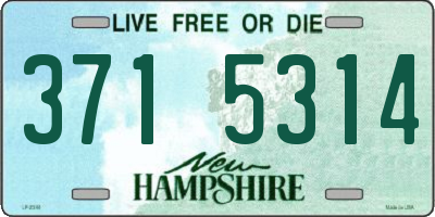 NH license plate 3715314