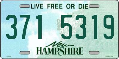 NH license plate 3715319