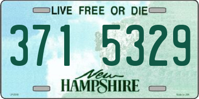 NH license plate 3715329