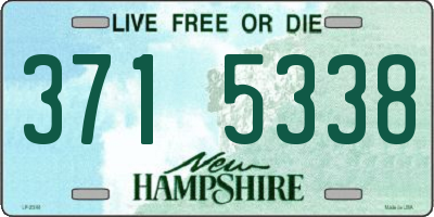 NH license plate 3715338