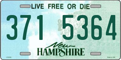 NH license plate 3715364
