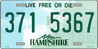 NH license plate 3715367