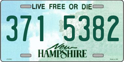 NH license plate 3715382