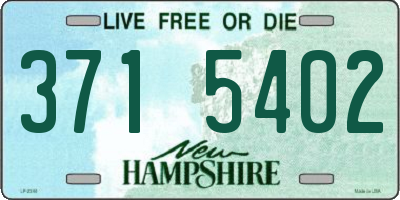 NH license plate 3715402