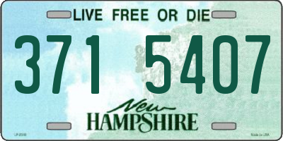 NH license plate 3715407