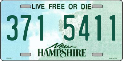 NH license plate 3715411