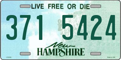 NH license plate 3715424