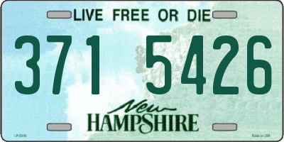 NH license plate 3715426