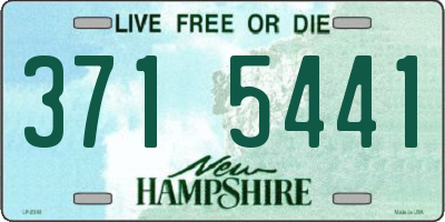 NH license plate 3715441