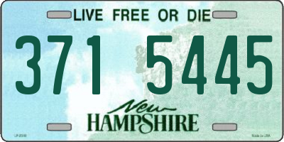 NH license plate 3715445