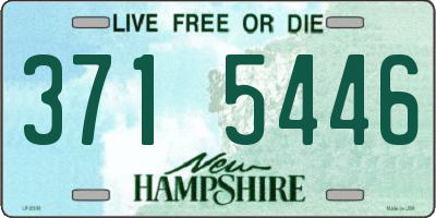 NH license plate 3715446