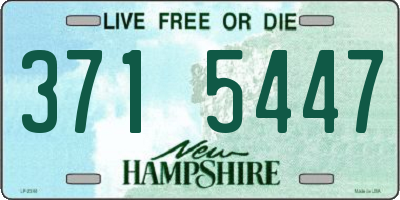 NH license plate 3715447