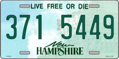 NH license plate 3715449