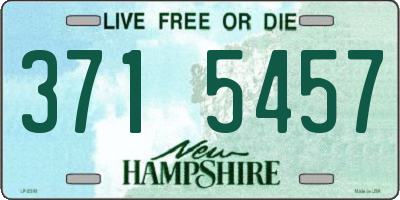 NH license plate 3715457