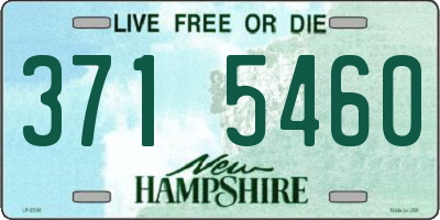 NH license plate 3715460