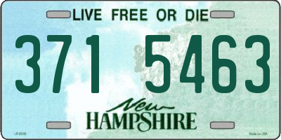 NH license plate 3715463