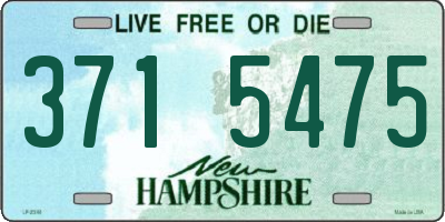 NH license plate 3715475