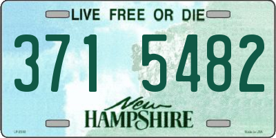 NH license plate 3715482