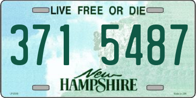 NH license plate 3715487