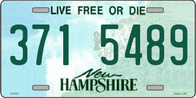 NH license plate 3715489