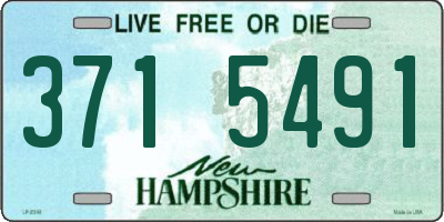 NH license plate 3715491