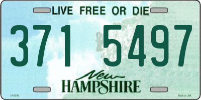 NH license plate 3715497