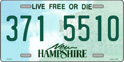 NH license plate 3715510