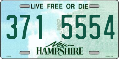 NH license plate 3715554