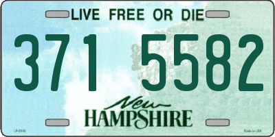 NH license plate 3715582